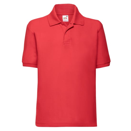 Fruit of the Loom Kinder/Kinder 65/35 Effen Piqué Poloshirt (Rood) - Image 1