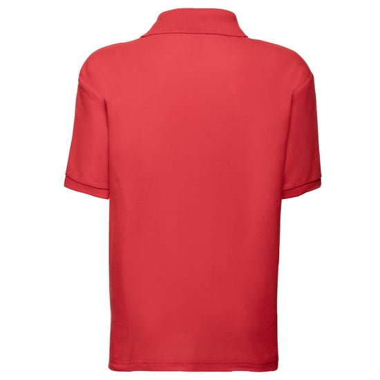 Fruit of the Loom Kinder/Kinder 65/35 Effen Piqué Poloshirt (Rood) - Image 2
