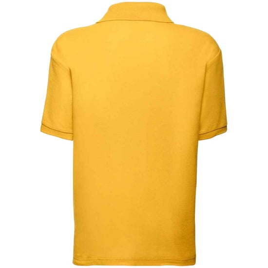 Fruit of the Loom Kinderen /Kinder Poly/ Katoen Piqué-Poloshirt Voor Kinderen. (Zonnebloem) - Image 2
