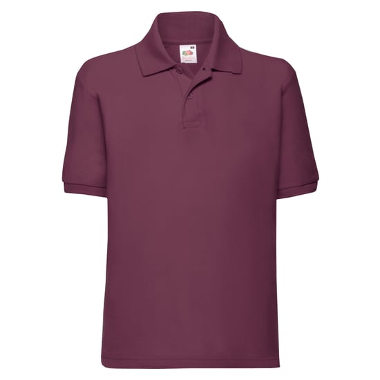 Fruit of the Loom Kinder/Kinder 65/35 Effen Piqué Poloshirt (Bourgondië) - Image 1