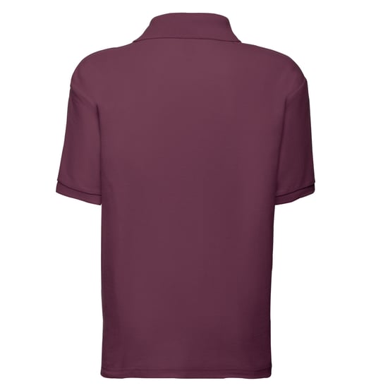 Fruit of the Loom Kinder/Kinder 65/35 Effen Piqué Poloshirt (Bourgondië) - Image 2