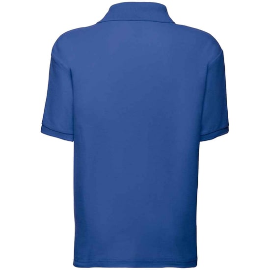 Fruit of the Loom Kinderen /Kinder Poly/ Katoen Piqué-Poloshirt Voor Kinderen. (Koningsblauw) - Image 2