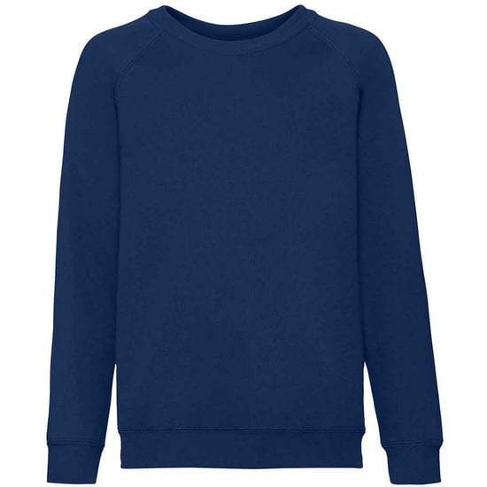 Fruit of the Loom Klassiek Raglan Sweatshirt voor kinderen/Kinderen (Deep Navy) - Image 1