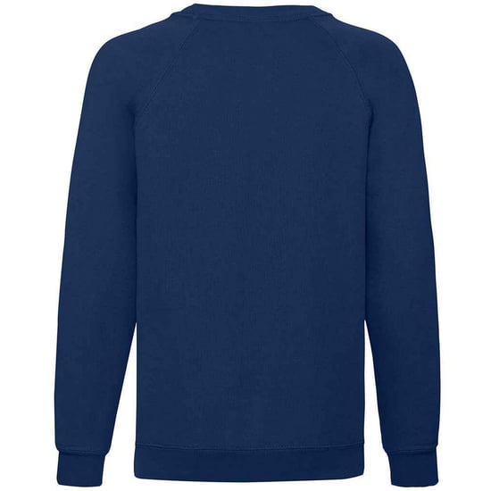Fruit of the Loom Klassiek Raglan Sweatshirt voor kinderen/Kinderen (Deep Navy) - Image 2