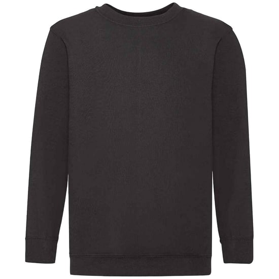 Fruit of the Loom Kids / Kinderen Klassieke Drop Schouder Sweatshirt (Zwart) - Image 1
