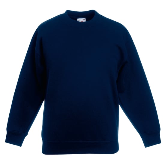 Fruit Of The Loom Kids Unisex klassieke 80/20 set-in sweater (Donker Marine) - Image 1