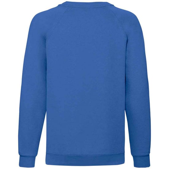Fruit of the Loom Klassiek Raglan Sweatshirt voor kinderen/Kinderen (Koningsblauw) - Image 2