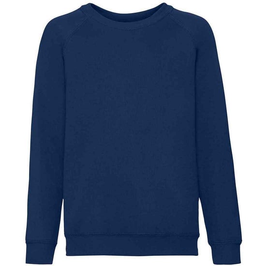 Fruit of the Loom Klassiek Raglan Sweatshirt voor kinderen/Kinderen (Marine) - Image 1
