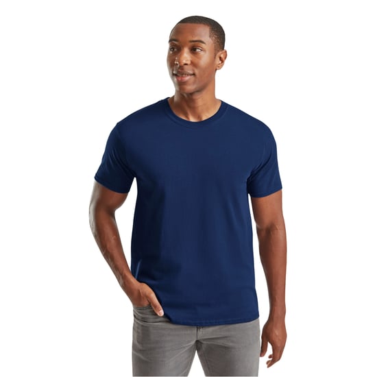 Fruit of the Loom Unisex Adult Zwaar Katoenen T-Shirt (Marine) - Image 3