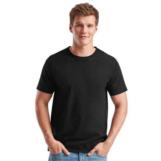 Fruit of the Loom Unisex Adult Zwaar Katoenen T-Shirt (Zwart) - Image 4