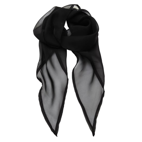Premier Dames/vrouwenwerk Chiffon Formele Sjaal (Zwart) - Image 1