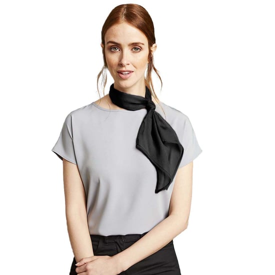 Premier Dames/vrouwenwerk Chiffon Formele Sjaal (Zwart) - Image 2