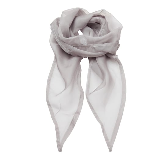 Premier Dames/vrouwenwerk Chiffon Formele Sjaal (Zilver) - Image 1
