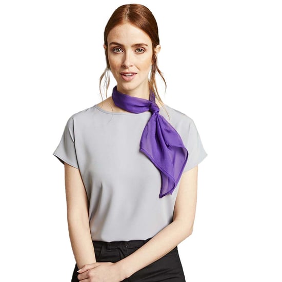 Premier Dames/vrouwenwerk Chiffon Formele Sjaal (Rijke Violet) - Image 2