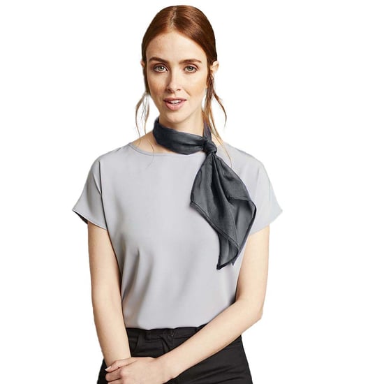 Premier Dames/vrouwenwerk Chiffon Formele Sjaal (Staal) - Image 2