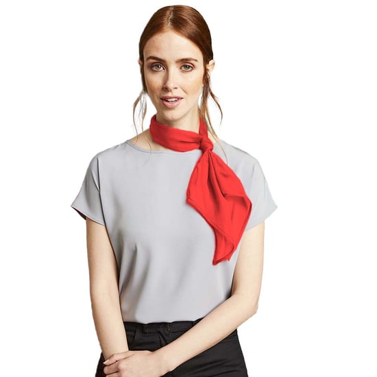 Premier Dames/vrouwenwerk Chiffon Formele Sjaal (Aardbeienrood) - Image 2
