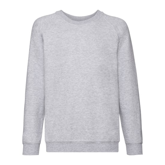 Fruit of the Loom Klassiek Raglan Sweatshirt voor kinderen/Kinderen (Heide Grijs) - Image 1