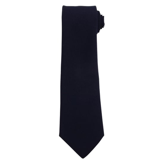 Premier Effen polyester stropdas (Marine) - Image 1