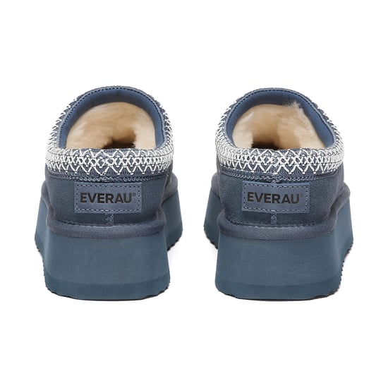 EVER AU Australië Dames Wonga Leren Platform Slippers - Image 4