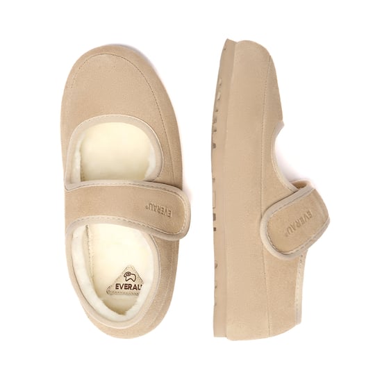 EVER AU Australië Vrouwen Teal Verstelbare Band Sheepskin Slippers - Image 3