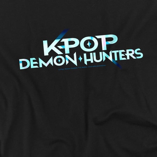 K-Pop Demon Hunters Kinderen/Kinderen Logo T-shirt (Zwart) - Image 2