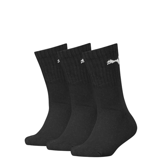 Puma Kinder/Kinder Logo Crew Sokken (Pak van 3) (Zwart) - Image 2