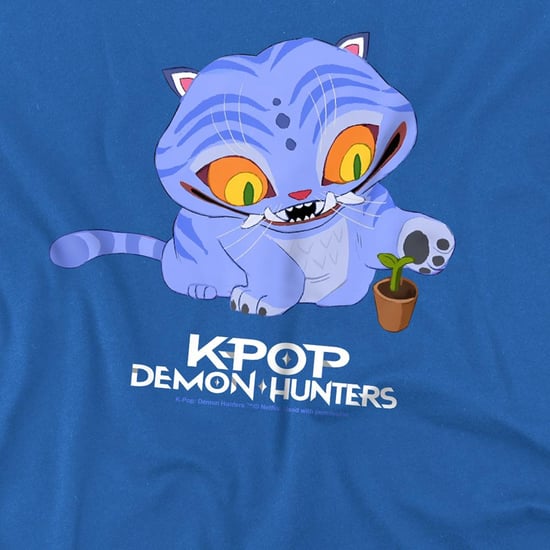 K-Pop Demon Hunters Kinder/Kids Schattig Derpy Tiger T-shirt (Koningsblauw) - Image 2