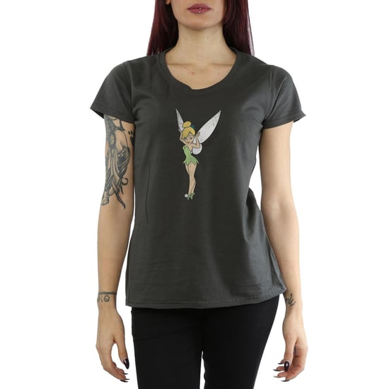 Disney Dames/Dames Klassiek Tinkerbell Katoenen T-Shirt (Licht Grafiet) - Image 2