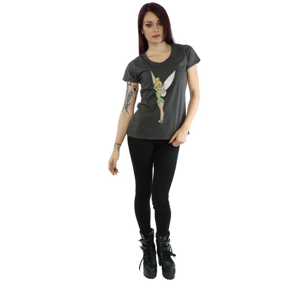Disney Dames/Dames Klassiek Tinkerbell Katoenen T-Shirt (Licht Grafiet) - Image 3