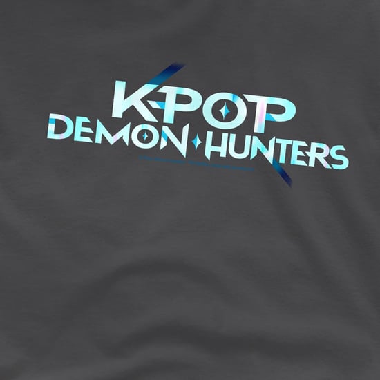K-Pop Demon Hunters Kinderen/Kinderen Logo T-shirt (Houtskool) - Image 2