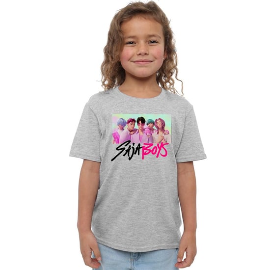K-Pop Demon Hunters Kinder/Kids Saja Jongens Fotolijst T-shirt (Heide Grijs) - Image 4