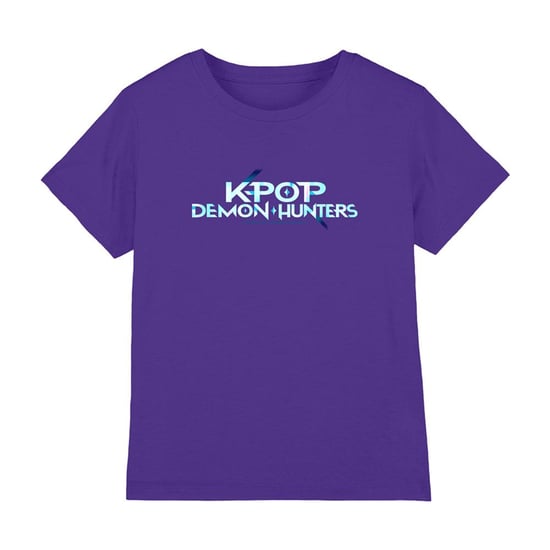 K-Pop Demon Hunters Kinderen/Kinderen Logo T-shirt (Paars) - Image 1