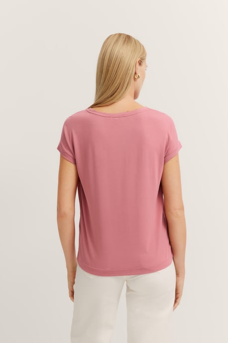 Bugatti Damen T-shirt in zachte materiaalmix - Image 2