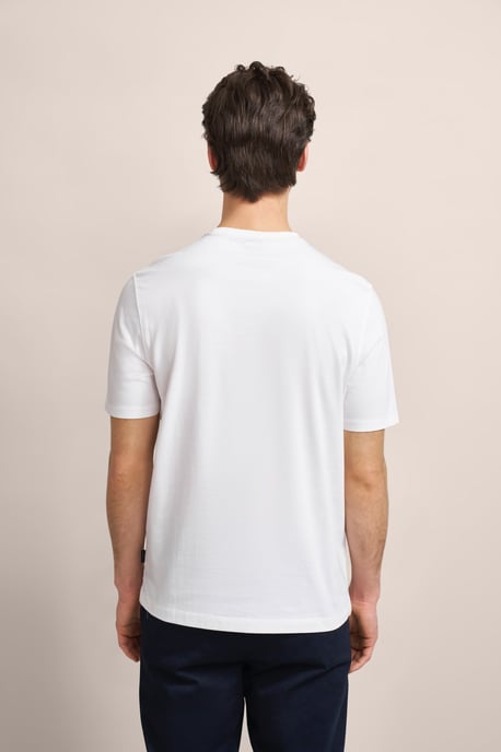 Bugatti Herren T-shirt met rubberen logo-opdruk - Image 2
