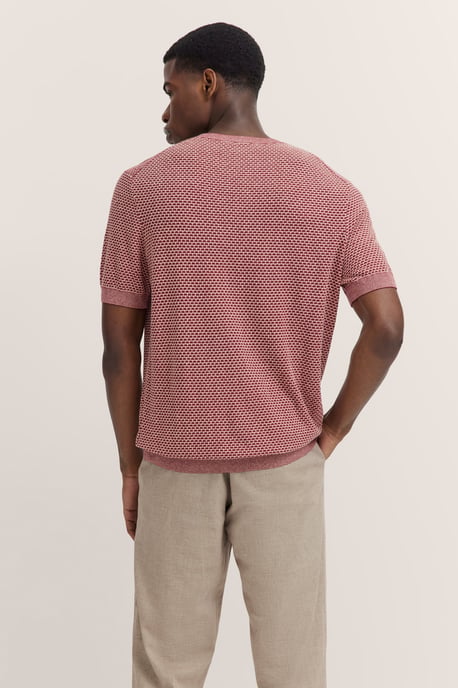 Bugatti Herren Gebreid shirt met honingraatstructuur - Image 2
