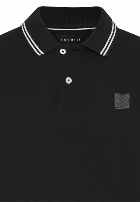 Bugatti Herren Poloshirt met contrasterende strepen - Image 2