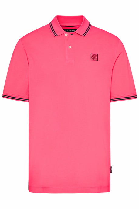 Bugatti Herren Poloshirt met contrasterende strepen - Image 3
