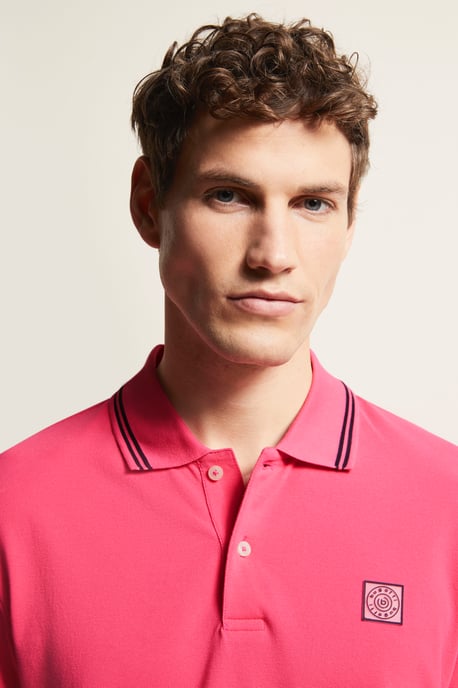 Bugatti Herren Poloshirt met contrasterende strepen - Image 4