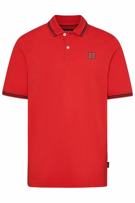 Bugatti Herren Poloshirt met contrasterende strepen - Image 3