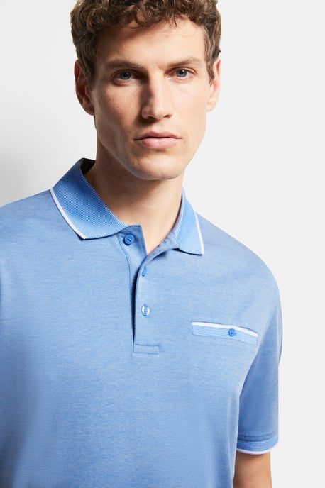 Bugatti Herren Poloshirt met contrasterende strepen - Image 4