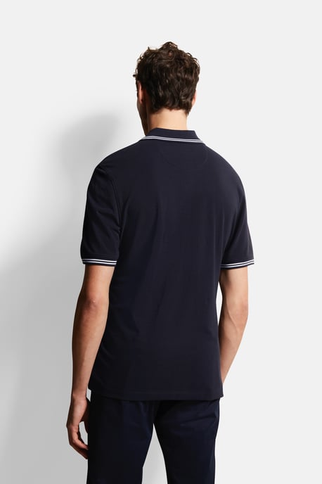 Bugatti Herren Poloshirt met contrasterende strepen - Image 2