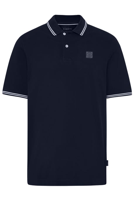 Bugatti Herren Poloshirt met contrasterende strepen - Image 3