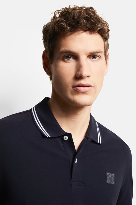 Bugatti Herren Poloshirt met contrasterende strepen - Image 4