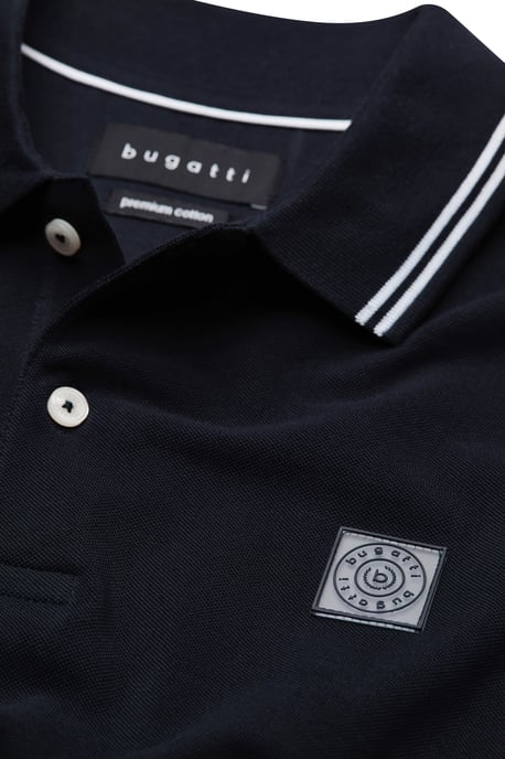 Bugatti Herren Poloshirt met contrasterende strepen - Image 5