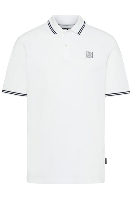 Bugatti Herren Poloshirt met contrasterende strepen - Image 3