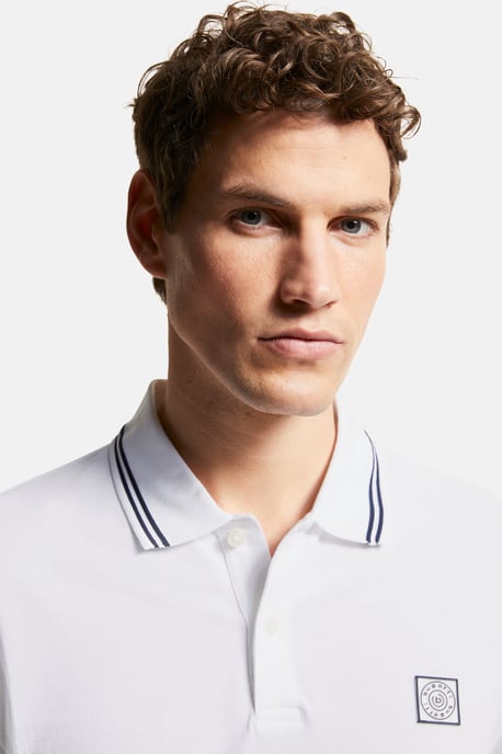 Bugatti Herren Poloshirt met contrasterende strepen - Image 4