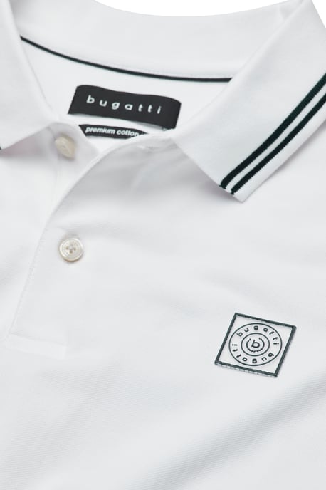 Bugatti Herren Poloshirt met contrasterende strepen - Image 5