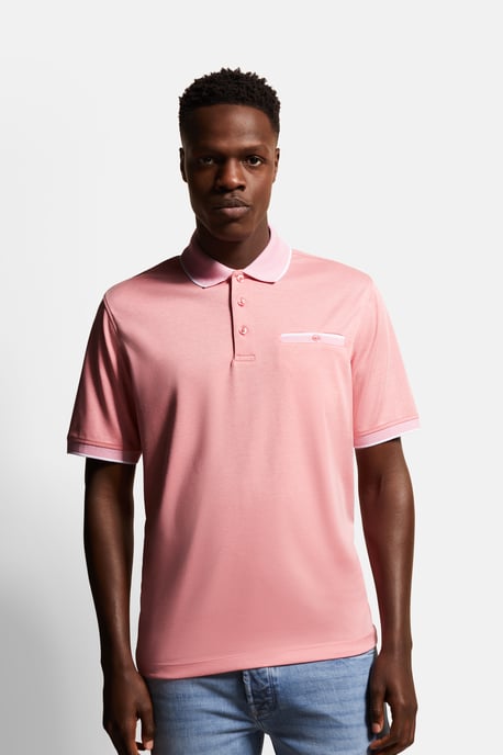 Bugatti Herren Poloshirt met contrasterende strepen - Image 1