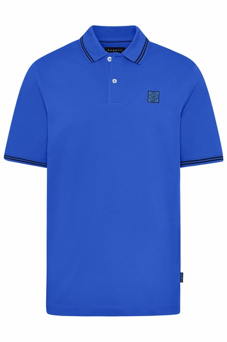 Bugatti Herren Poloshirt met contrasterende strepen - Image 3