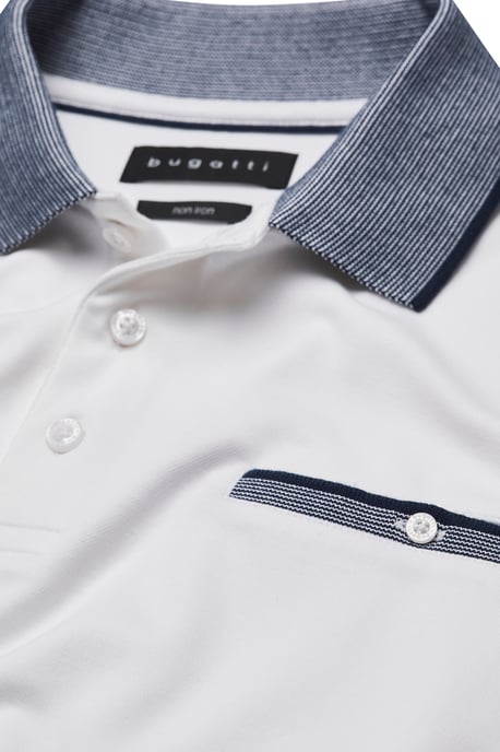 Bugatti Herren Poloshirt met contrasterende strepen - Image 5